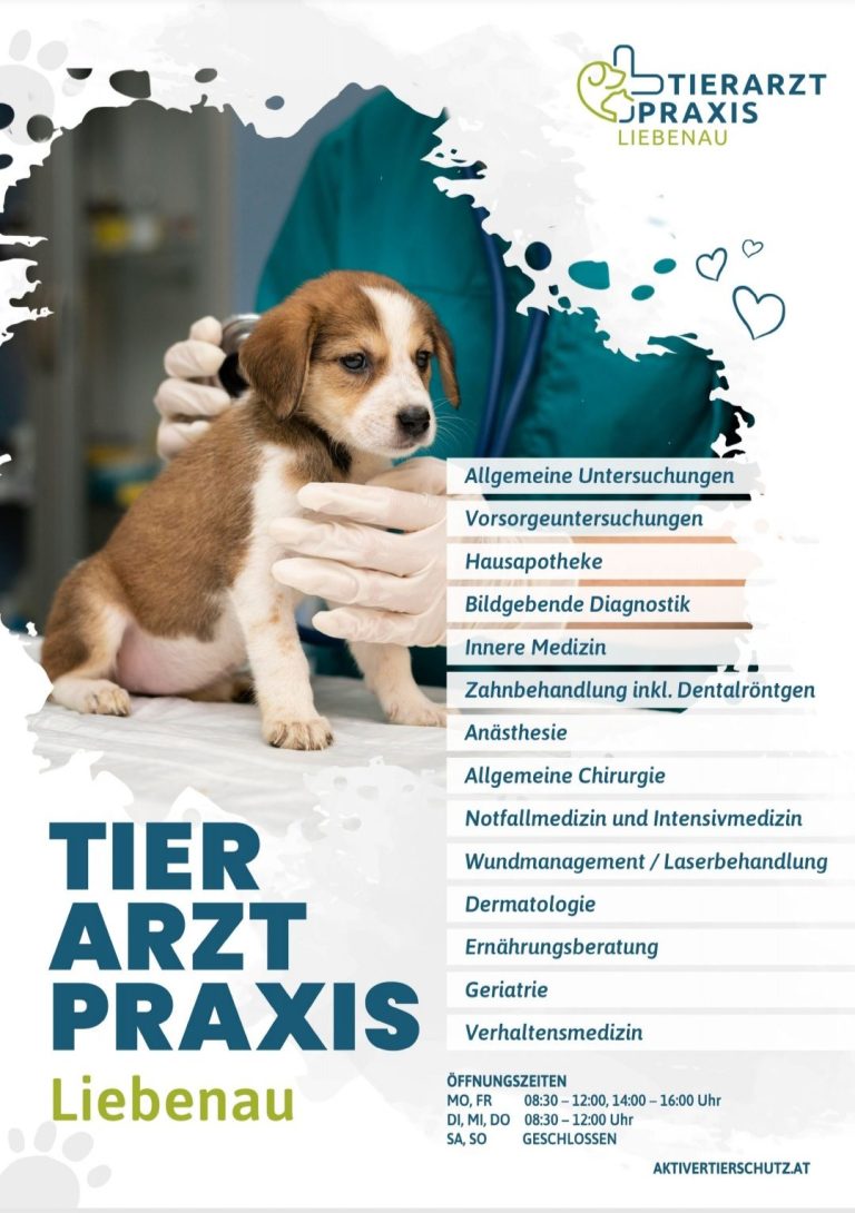 Bild mit Leistungsaufzeichnungen der Tierarztpraxis Liebenau Graz